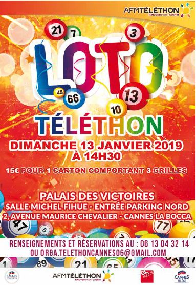 Loto Téléthon Bocca 2019 Loto Téléthon