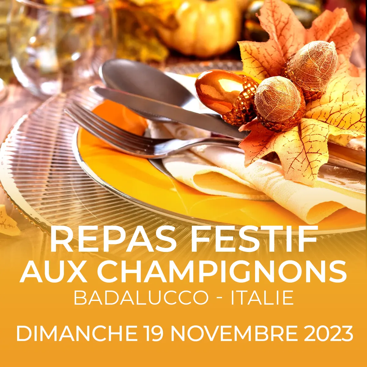 repas festif aux champignons