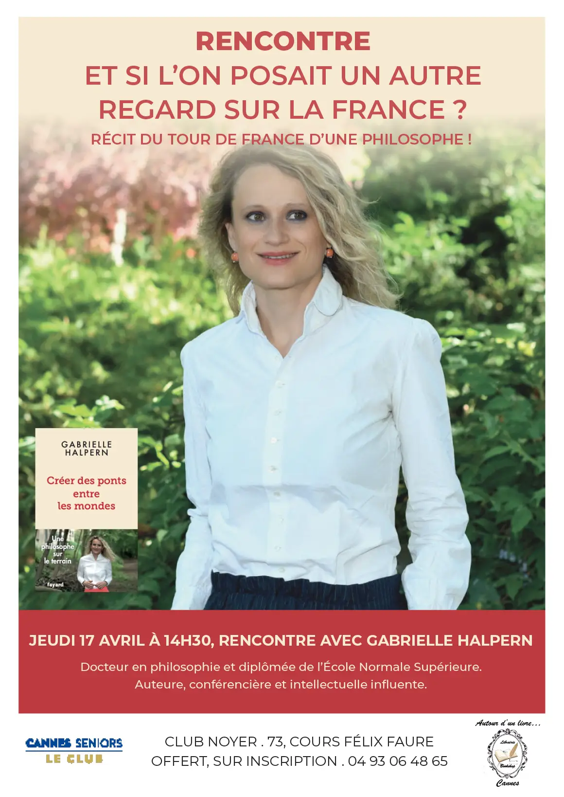 Rencontre avec Gabrielle Halpern Affiche Rencontre Gabrielle Halpern