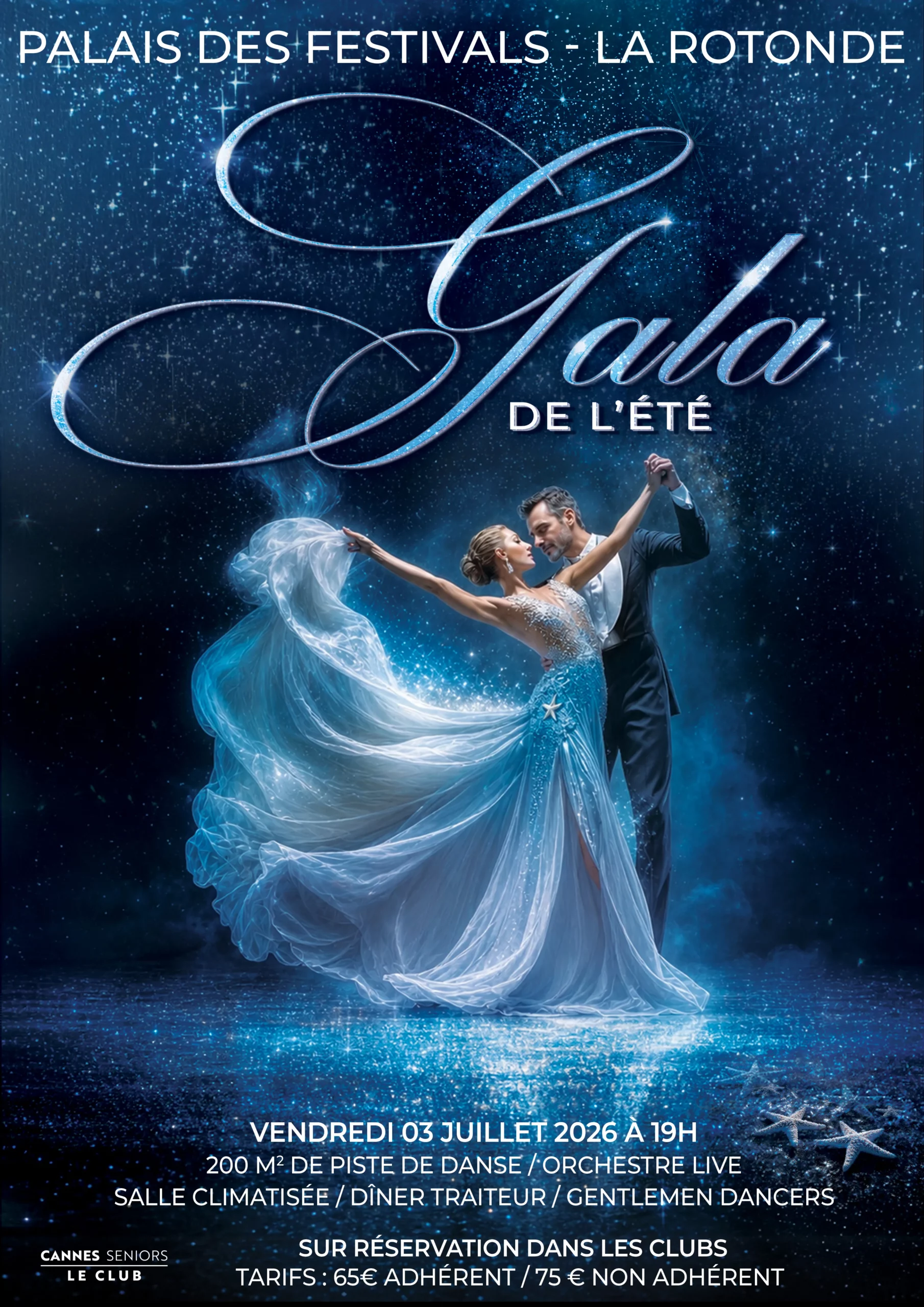 Affiche du Gala de l'Été 2026 au Palais des Festivals de Cannes